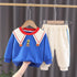 Boys spring and autumn long sleeve suit two-piece set
